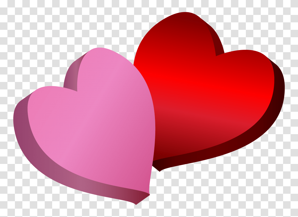 Pink And Red Hearts Clipart, Hand, Plant, Flower, Blossom Transparent Png