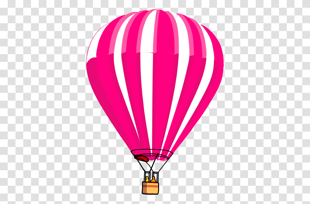 Pink And White Hot Air Balloon Clip Art, Aircraft, Vehicle, Transportation Transparent Png