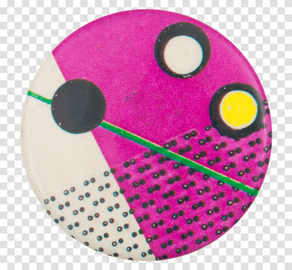 Pink And White With Green Line Art Circle, Mousepad, Mat, Rug, Paint Container Transparent Png