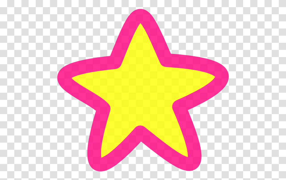 Pink And Yellow Star Clipart Pink And Yellow Star, Star Symbol Transparent Png