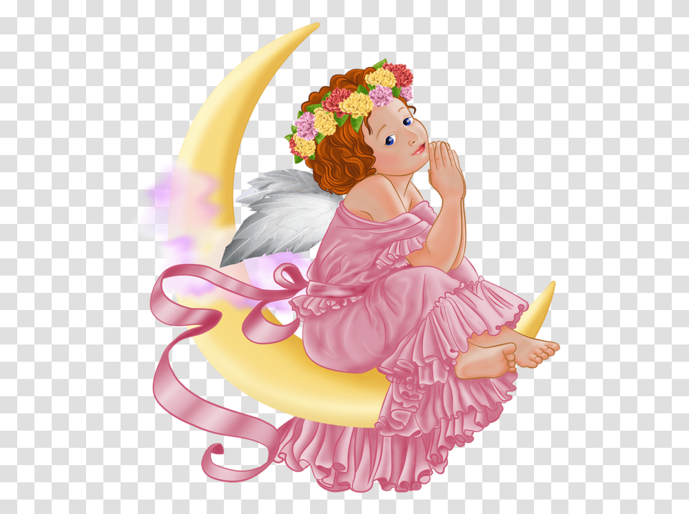 Pink Angel, Doll, Toy, Person Transparent Png