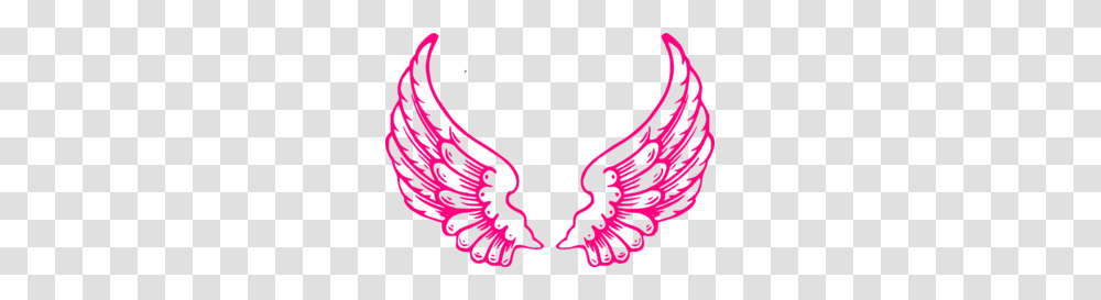Pink Angel Wings Clip Art, Emblem, Tattoo, Skin Transparent Png
