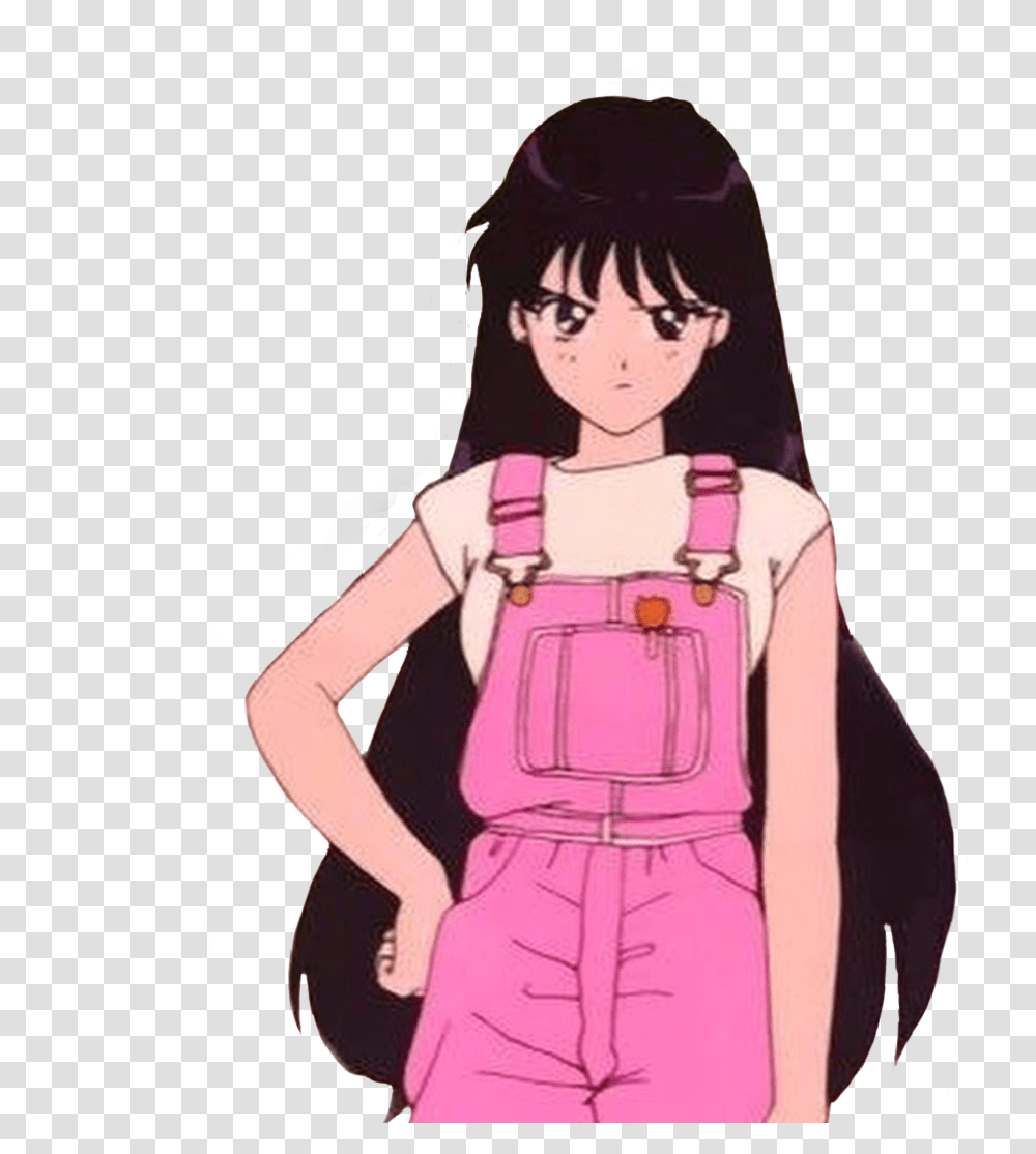 Pink Anime Aesthetic Posted Stickers Anime Aesthetic, Clothing, Person, Art, Female Transparent Png