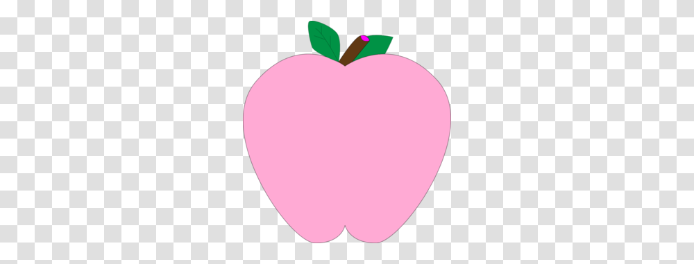 Pink Apple Clipart Great Free Clipart Silhouette Coloring, Balloon, Plant, Fruit, Food Transparent Png