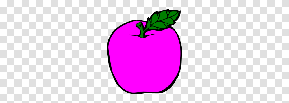 Pink Apple Clipart Great Free Clipart Silhouette Coloring, Plant, Food, Fruit, Vegetable Transparent Png