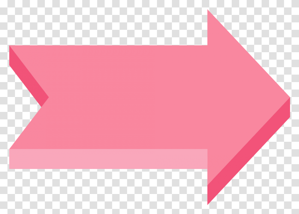 Pink Arrow Red Pink Right Arrow, Paper Transparent Png