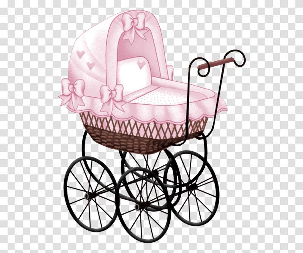 Pink Baby Carriage Clip Art Baby Baby Carriage, Chair, Furniture, Wheel, Machine Transparent Png
