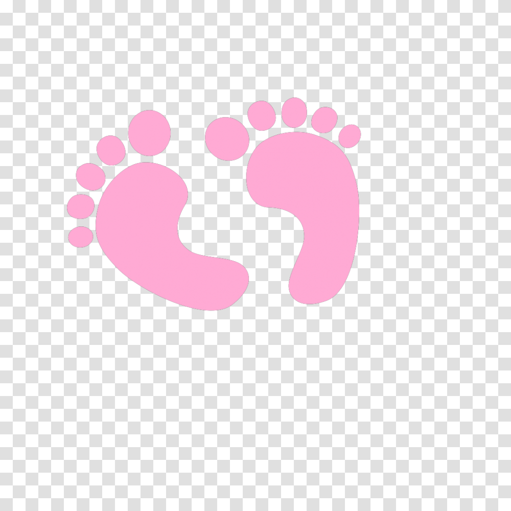Pink Baby Footprints Clipart Baby Girl Clipart Background Transparent Png