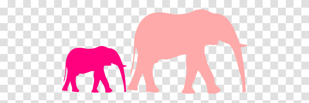 Pink Baby Shower Elephant Mom And Baby Clip Art, Mammal, Animal, Wildlife, Bison Transparent Png