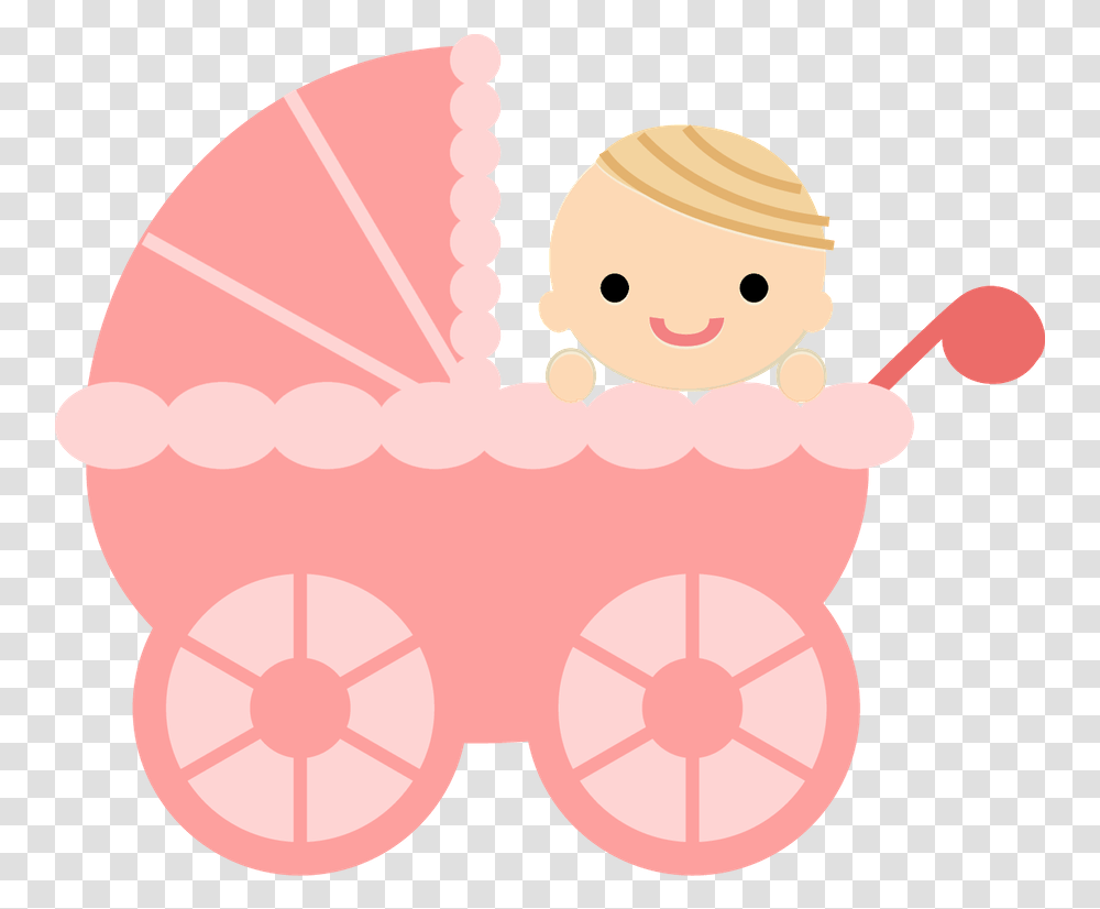 Малыш в коляске вектор