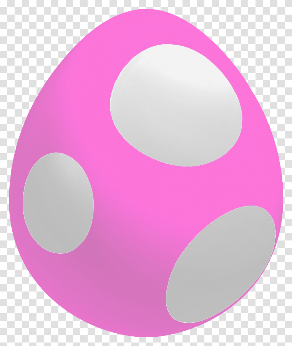 Pink Baby Yoshi Egg Circle, Food, Easter Egg Transparent Png
