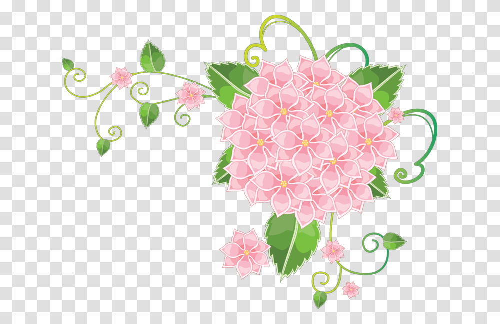 Pink Background Butterfly And Flower Borders, Floral Design, Pattern Transparent Png