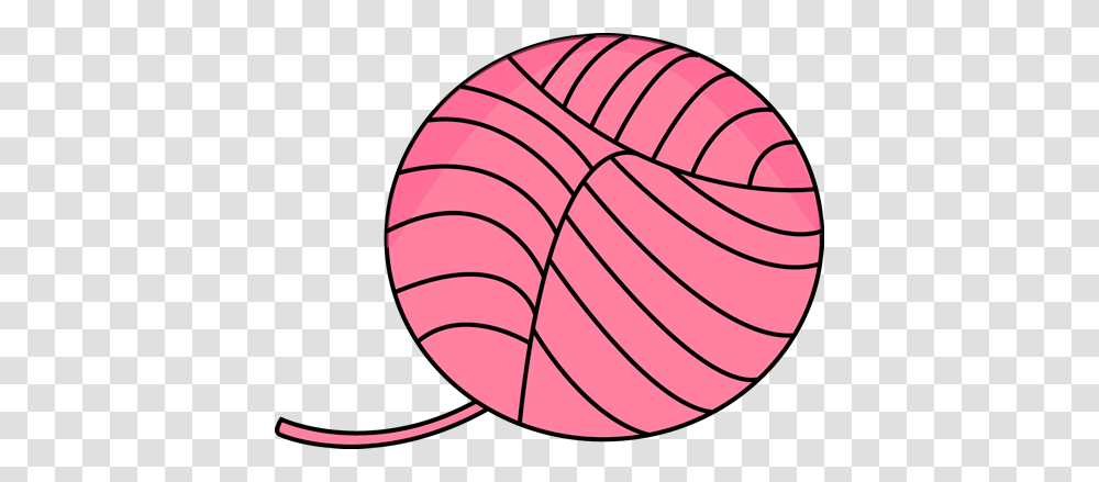Pink Ball Of Yarn Sewing Free Printables Patterns, Team Sport, Sports, Sphere Transparent Png