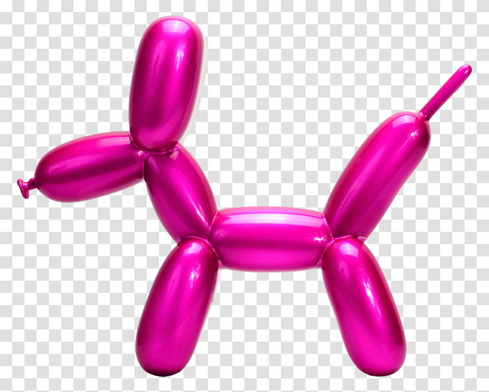 Pink Balloon Dog, Toy, Inflatable Transparent Png