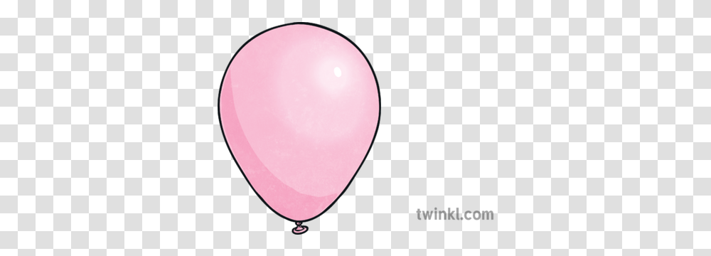 Pink Balloon Illustration Twinkl Balloon, Moon, Outer Space, Night, Astronomy Transparent Png