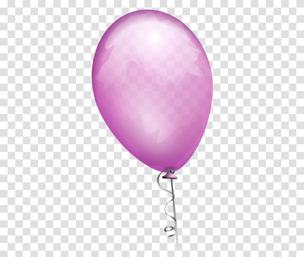 Pink Balloon Vintage Ulang Tahun Vector Transparent Png