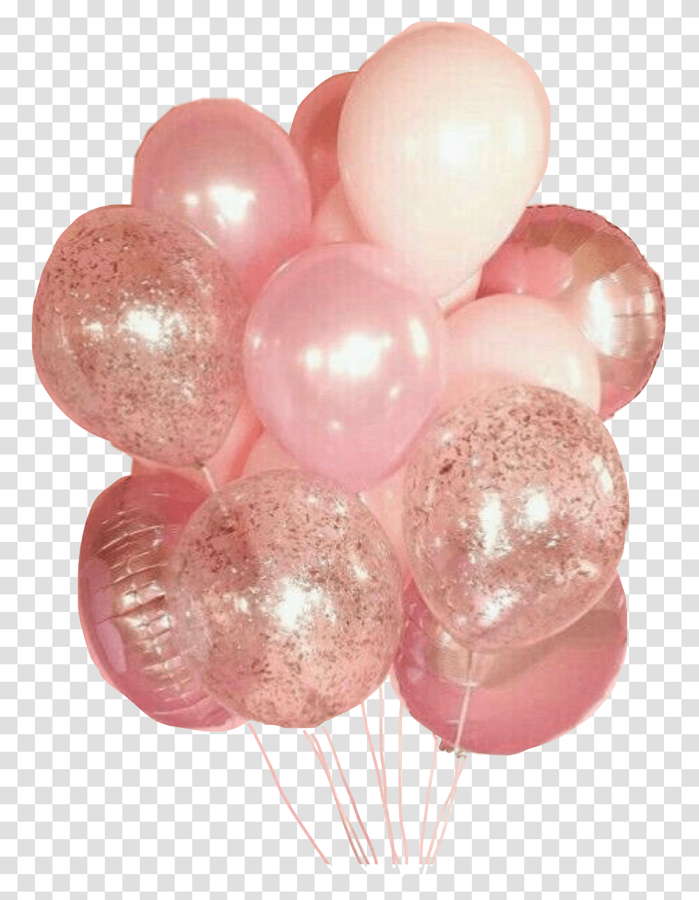 Pink Balloons Celebrate Party Shower Freetoedit, Fungus, Crystal, Sphere, Accessories Transparent Png