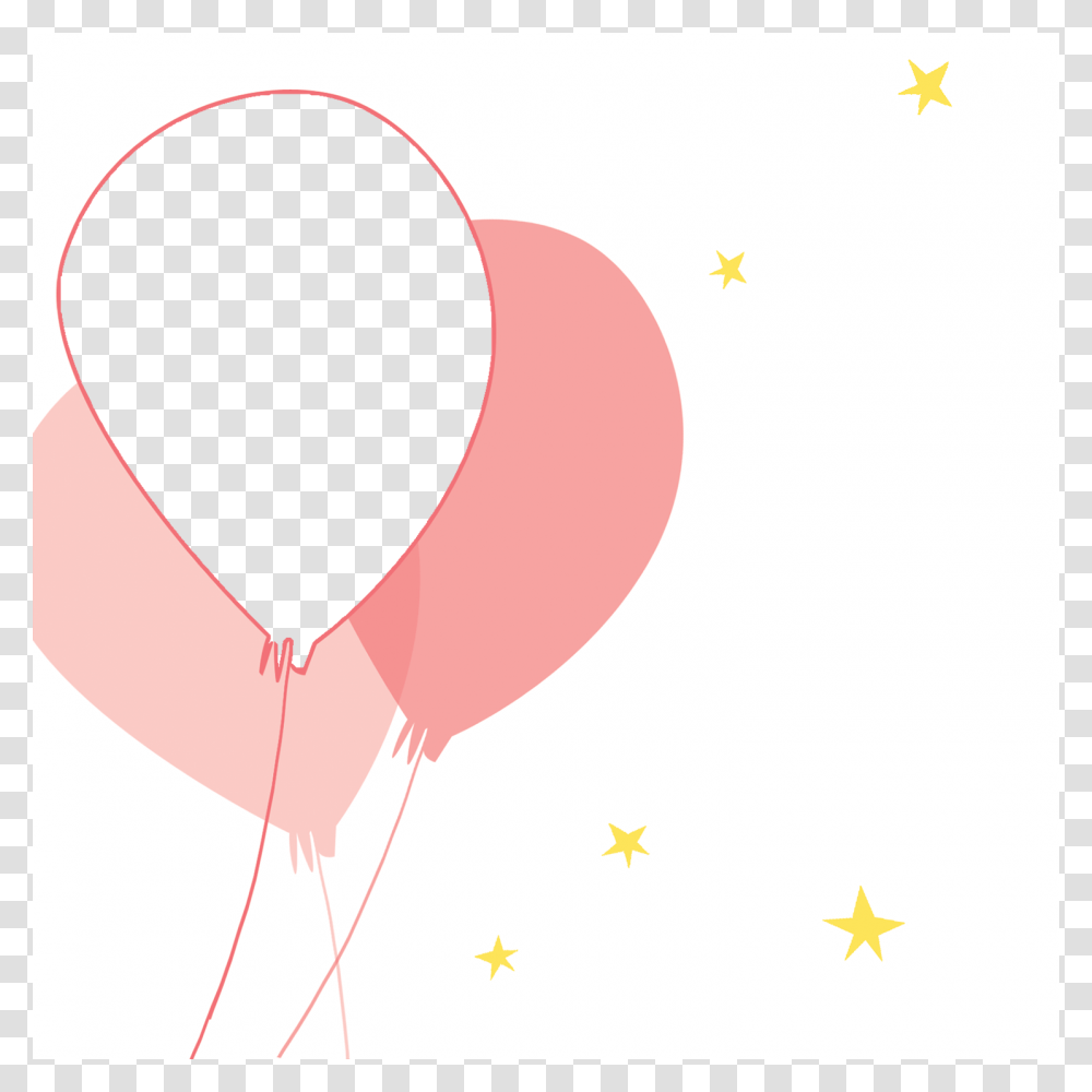 Pink Balloons Party, Heart Transparent Png