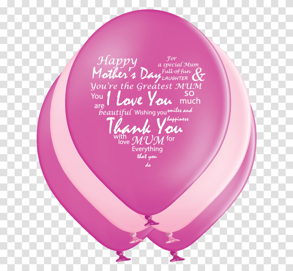 Pink Balloons, Word, Purple Transparent Png