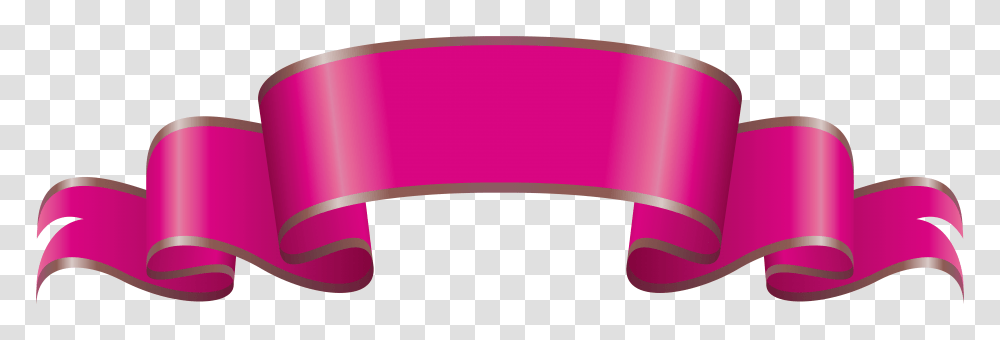 Pink Banner Decorative Clip Art, Paper, Cushion Transparent Png
