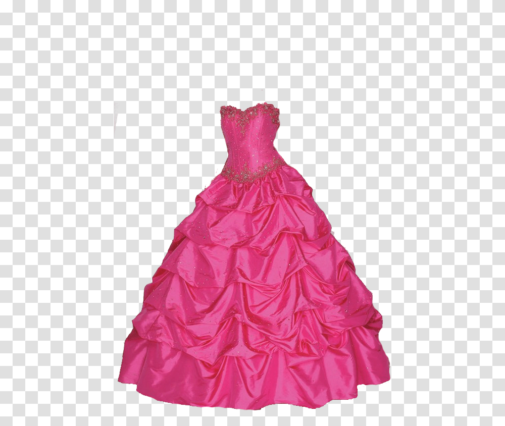 Pink Barbie Prom Dress, Apparel, Female, Person Transparent Png