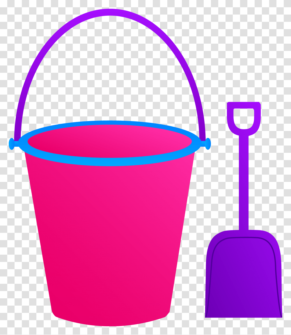 Pink Beach Cliparts, Bucket Transparent Png