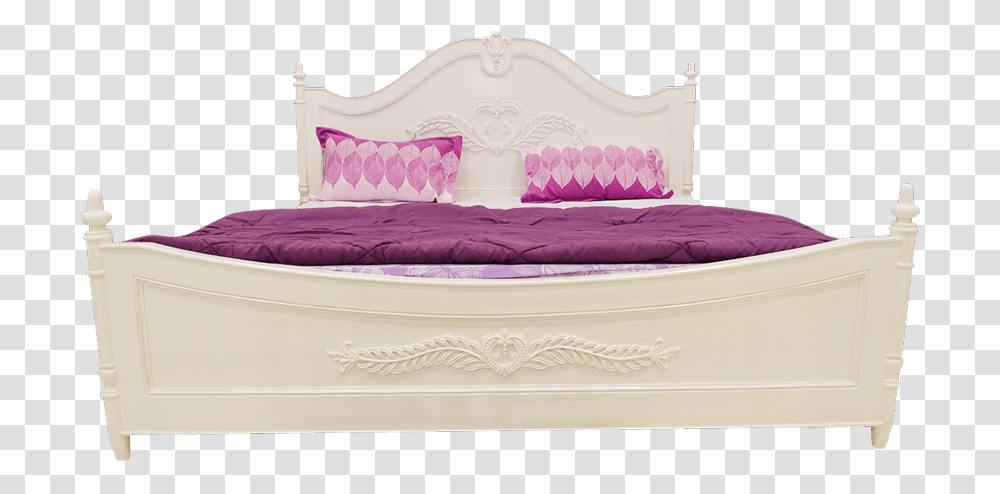 Pink Bed, Furniture, Cushion, Pillow, Bedroom Transparent Png