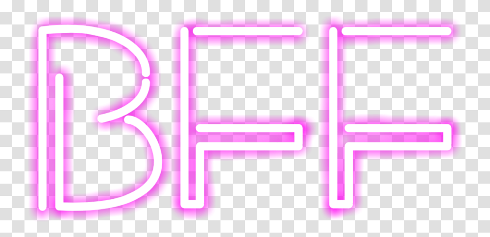 Pink Bff Neon Lilac, Alphabet, Logo Transparent Png