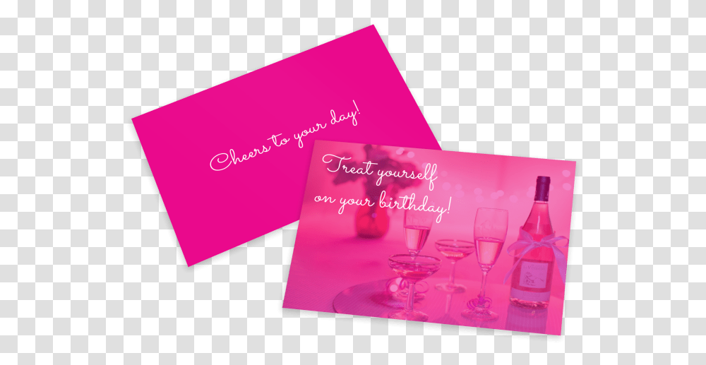 Pink Birthday Card Template Preview Graphic Design, Glass, Business Card, Paper Transparent Png