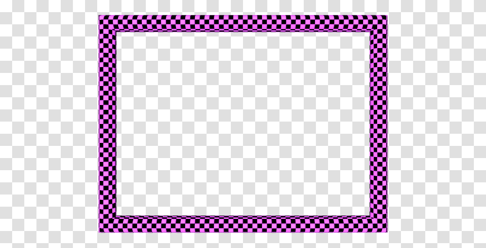 Pink Black Funky Checker Rectangular Powerpoint Border Borders, Rug, Texture, Polka Dot, Honey Transparent Png