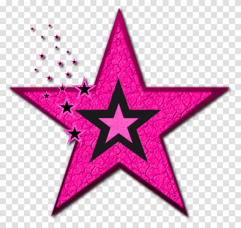 Pink Black Stars & Free Starspng Men Star Tattoo Designs, Cross, Symbol, Star Symbol Transparent Png