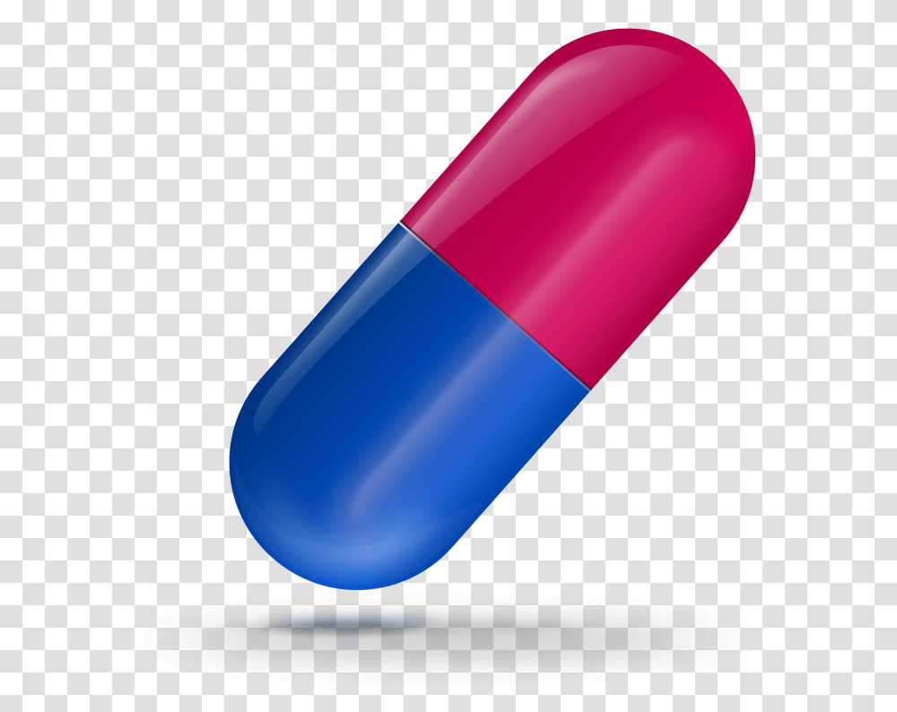 Pink Blue Capsule Image, Pill, Medication Transparent Png