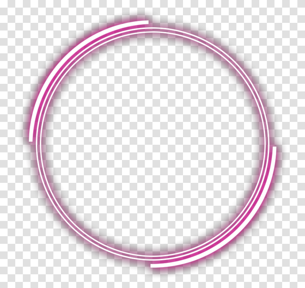 Pink Blue Flot Hole Daire Mavi Neon Circle Circle, Light Transparent Png