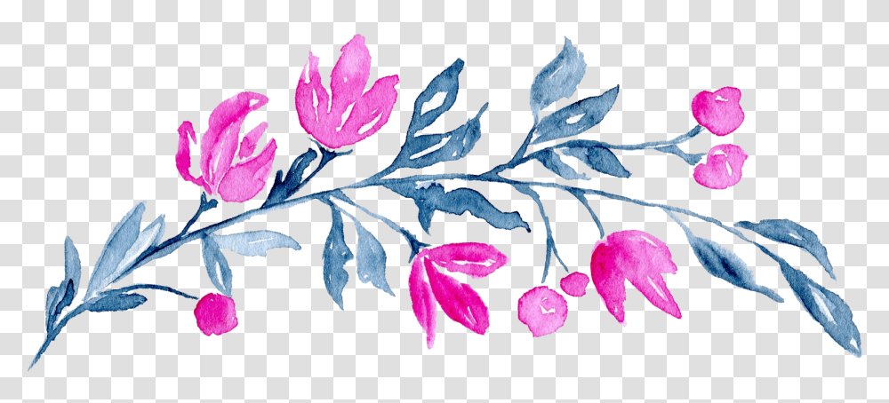 Pink Blue Flowers Clip Art, Plant, Petal, Leaf, Acanthaceae Transparent Png