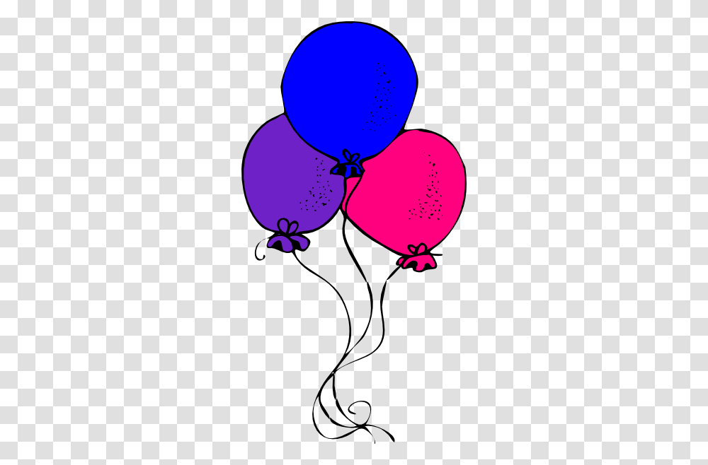 Pink Blue Purple Balloons Clip Art Transparent Png