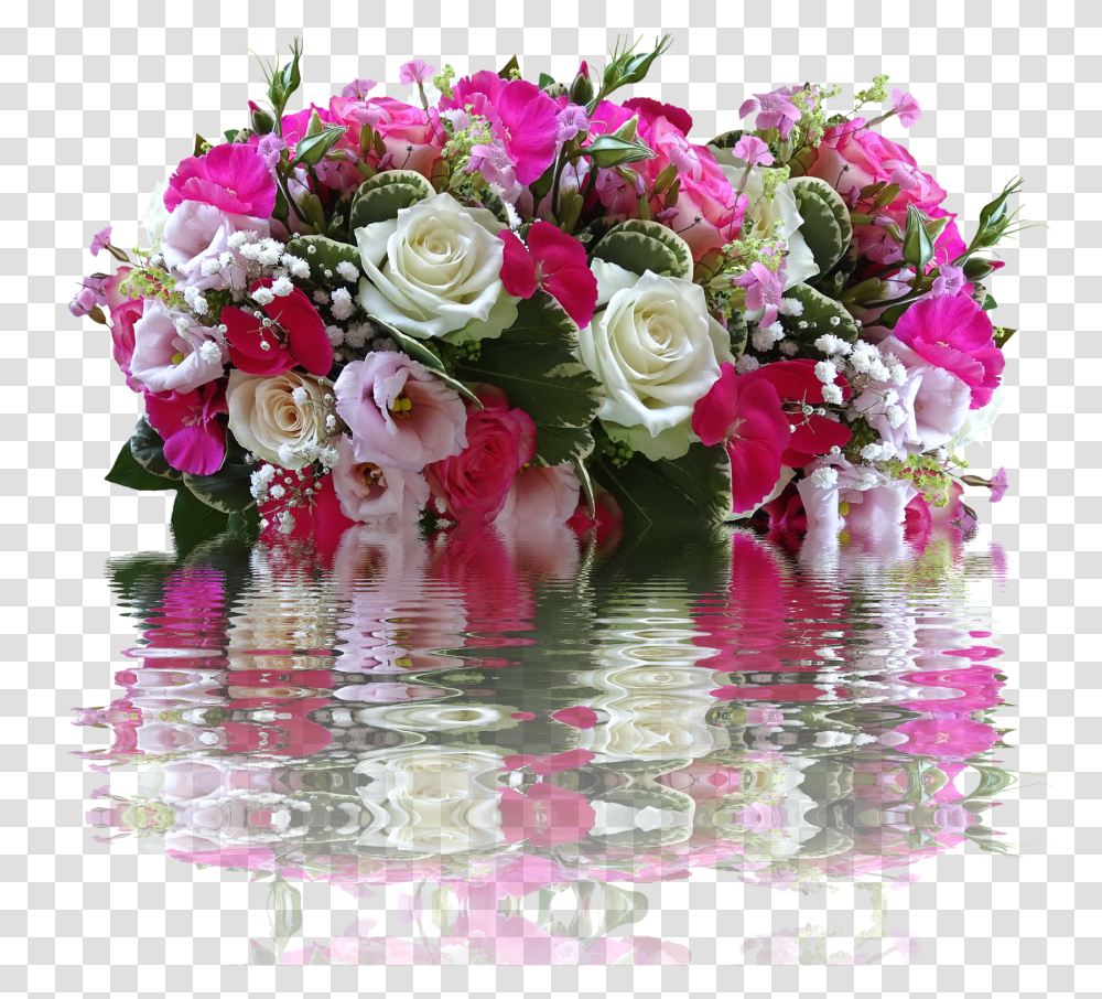 Pink Bouquet Flowers Transparent Png