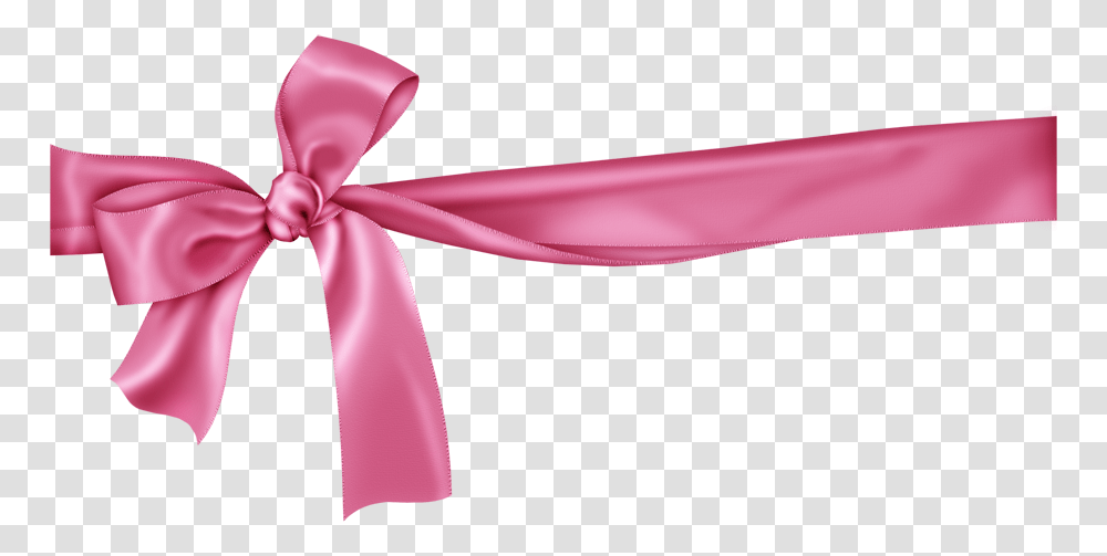 Pink Bow Background For Kids Pink Ribbon, Sash, Plant Transparent Png