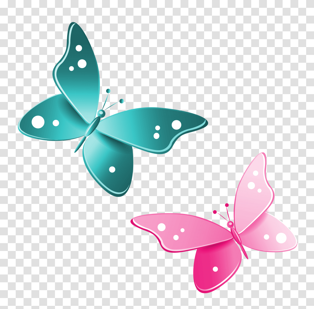 Pink Butterfly Border Clipart, Gift, Purple Transparent Png