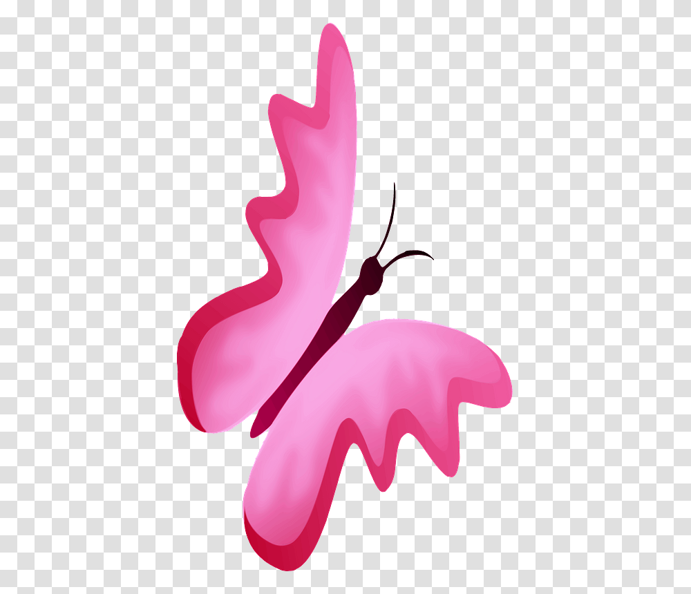 Pink Butterfly Butterflies, Purple, Plant, Flower, Blossom Transparent Png