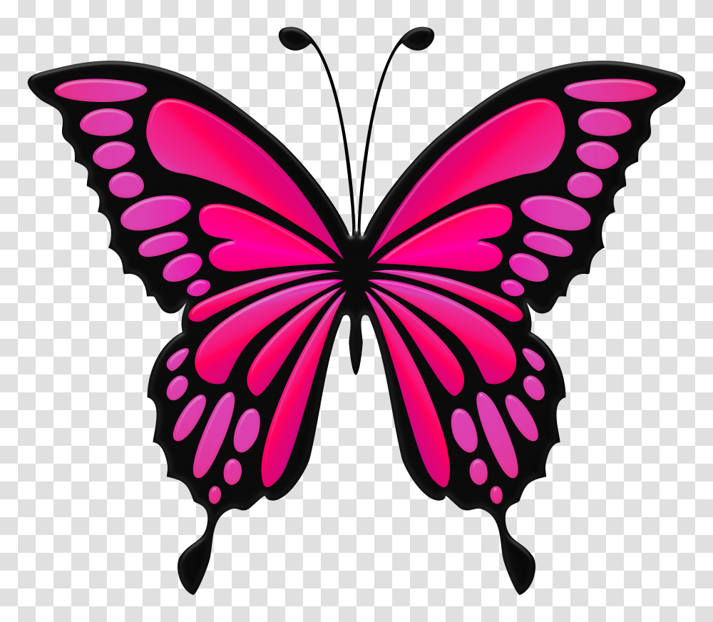 Pink Butterfly Clip Art Transparent Png