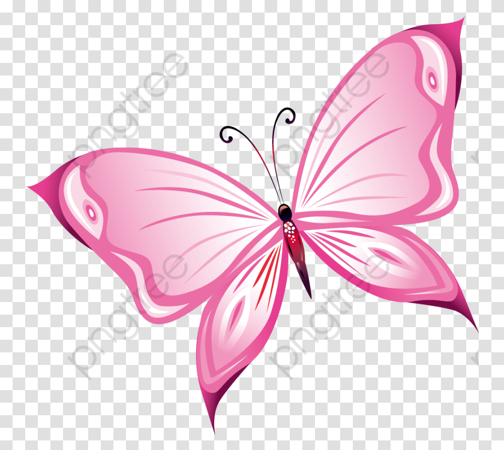 Pink Butterfly Clipart, Purple, Pattern, Ornament Transparent Png