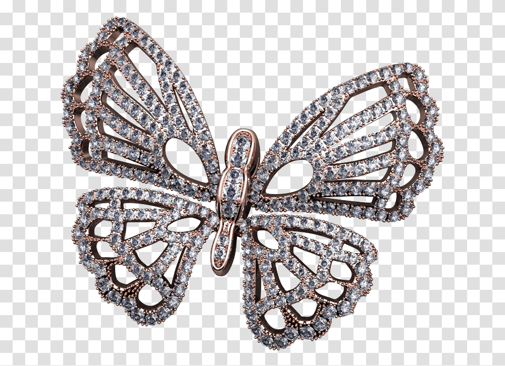 Pink Butterfly Decorative, Jewelry, Accessories, Accessory, Brooch Transparent Png