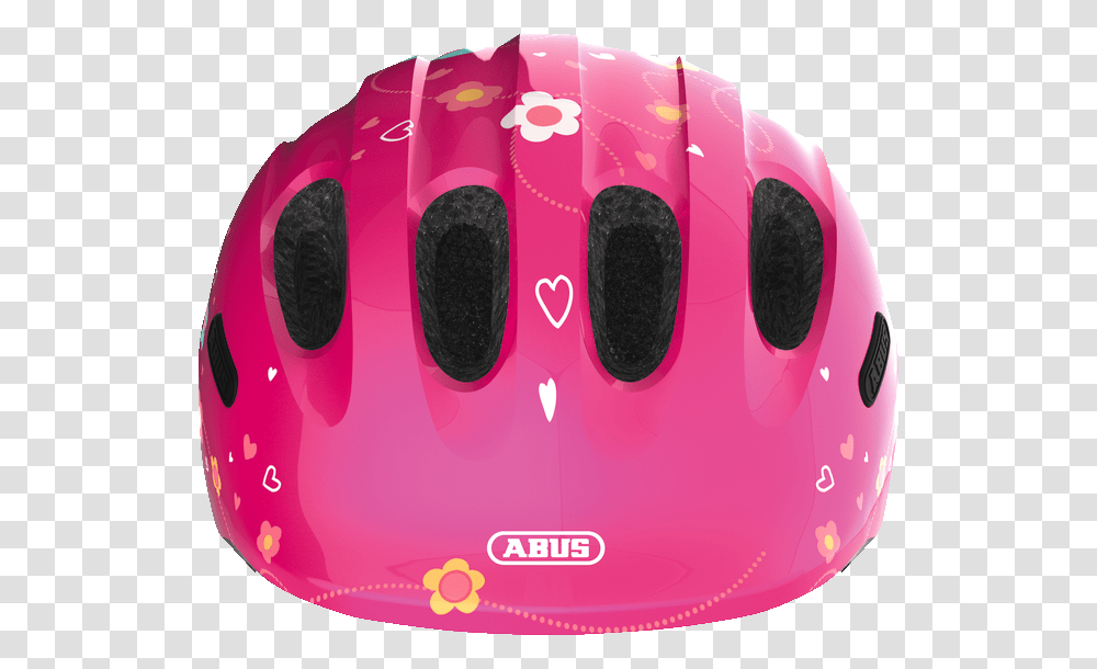 Pink Butterfly Front View Abus Smiley 2.0 Helmet, Apparel, Sport, Sports Transparent Png