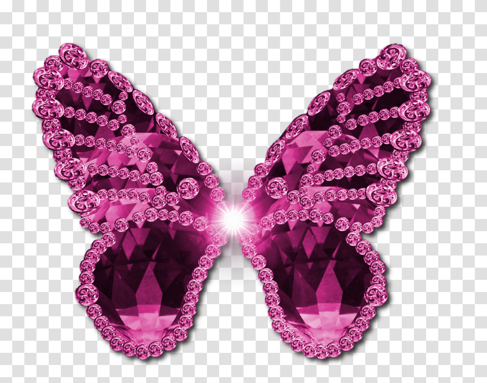 Pink Butterfly Glitter, Accessories, Accessory, Jewelry, Purple Transparent Png