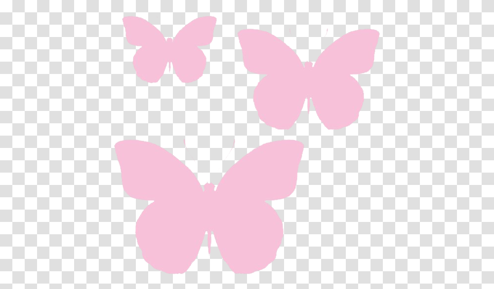 Pink Butterfly Image Background Butterflys Pink Background, Stencil, Flower, Plant, Blossom Transparent Png