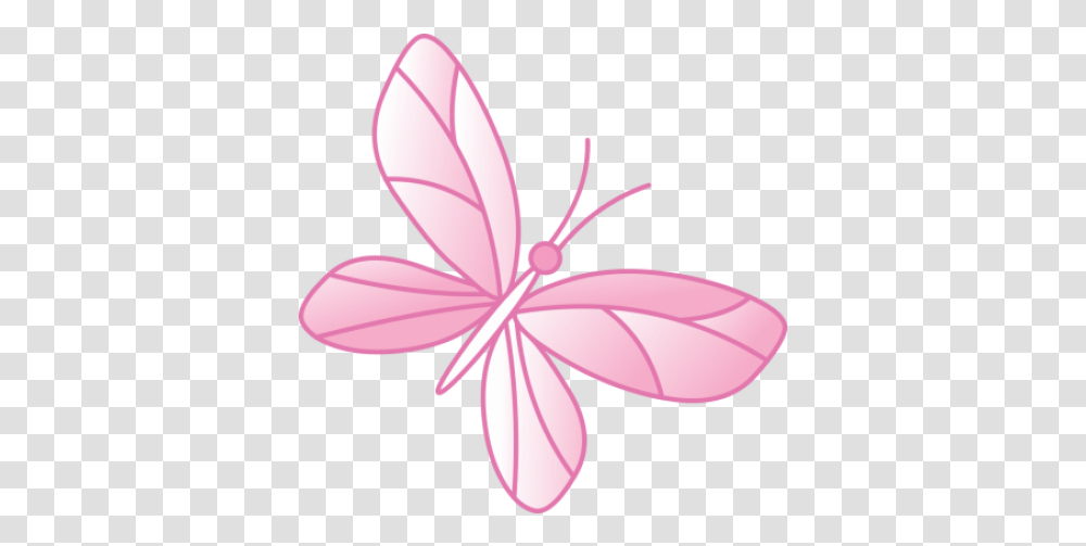 Pink Butterfly Sticker Girly, Plant, Flower, Blossom, Petal Transparent Png