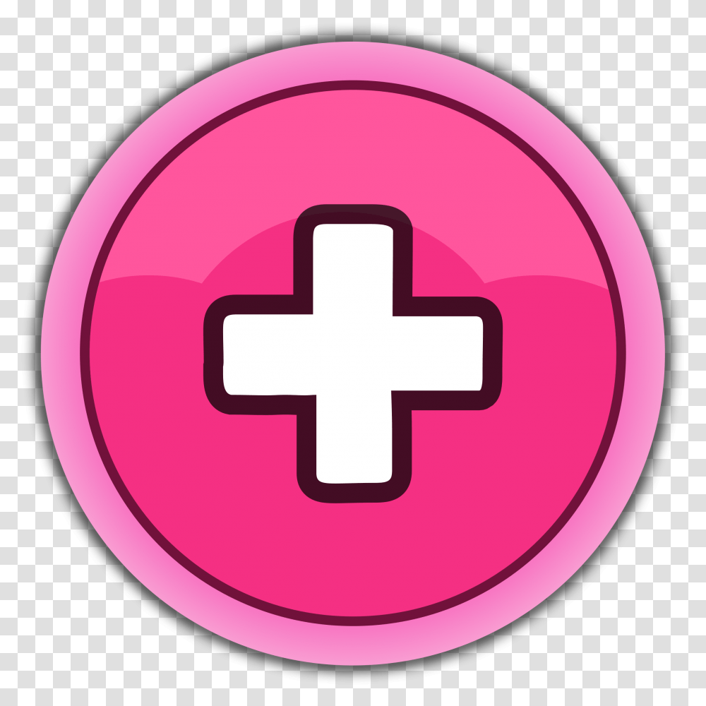 Pink Button Plus Clip Arts First Aid Kit Vector, Logo, Trademark Transparent Png