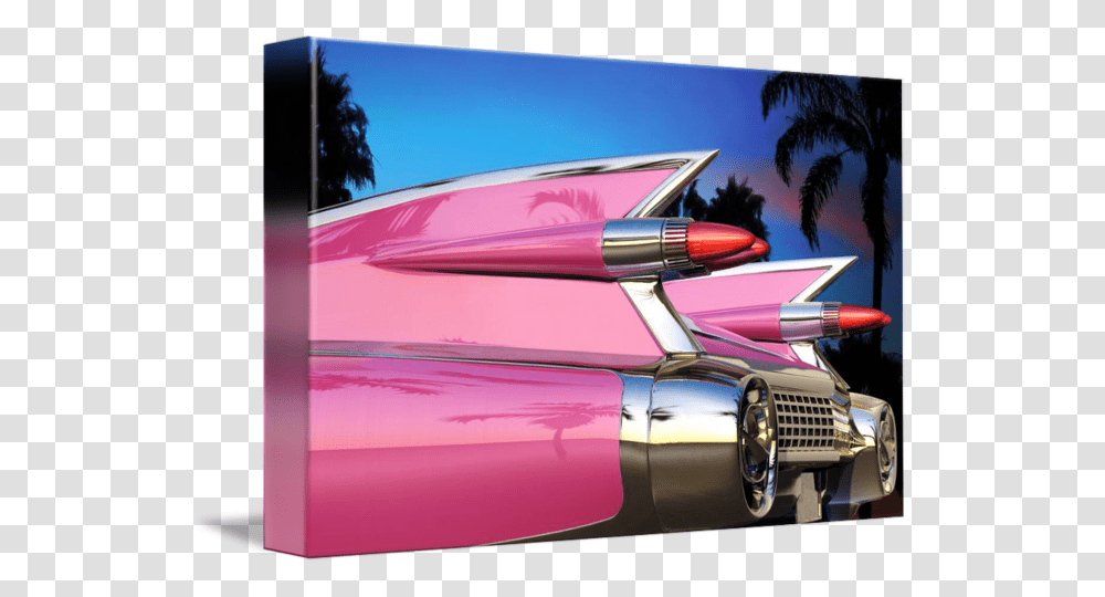 Pink Cadillac Space Age Automobile Design, Car, Vehicle, Transportation, Machine Transparent Png