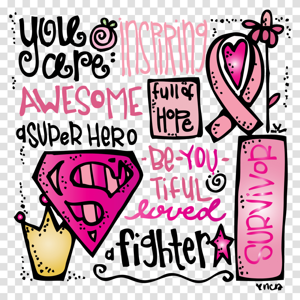 Pink Cancer Ribbon, Label, Sticker, Flyer Transparent Png