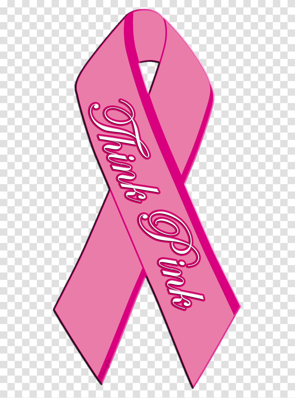 Pink Cancer Ribbon Think Pink Ribbon, Sash, Flyer, Poster, Paper Transparent Png